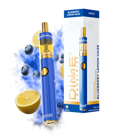 Photograph of product: Dime Signature Line - Blueberry Lemon Haze All In One Device (S) 1g