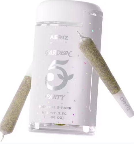 Photograph of product: Aeriz - Pre-roll 5Pk - Blueberry Muffin #4 Nug Roll .5 (2.5g)