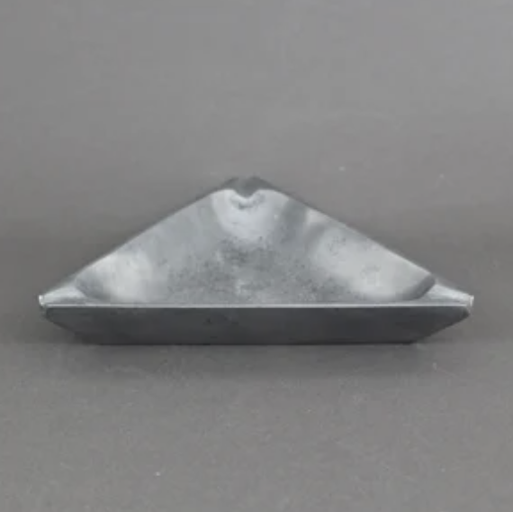 Photograph of product: 1960s Aluminum Triangle Ashtray