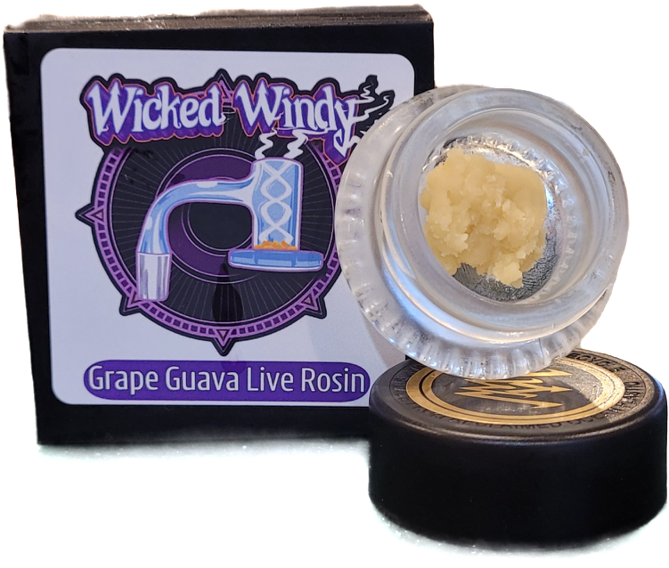 Photograph of product: Grape Guava au chocolat Rosin Bucket | Wicked Windy