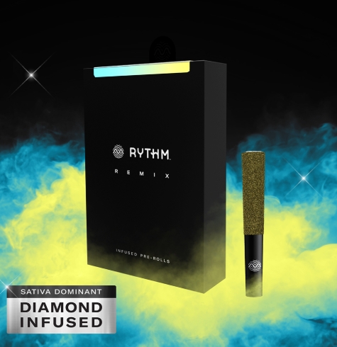 Photograph of product: Rythm REMIX Infused Blue Dream Pre-Roll Pack x 5ct - 1105