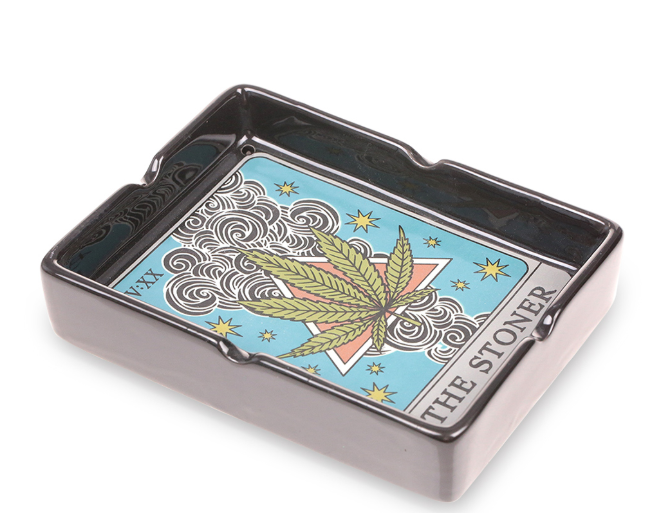 Photograph of product: Fantasy Ashtray - The Stoner Tarot Card