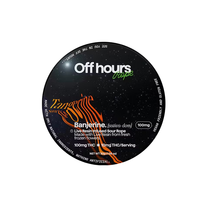 Photograph of product: Off Hours | Rope | Banjerine - Sour Tangerine Sunrise | 100mg