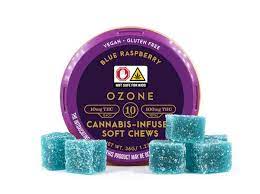 Photograph of product: Ozone | Blue Raspberry | Soft Chew | 100mg