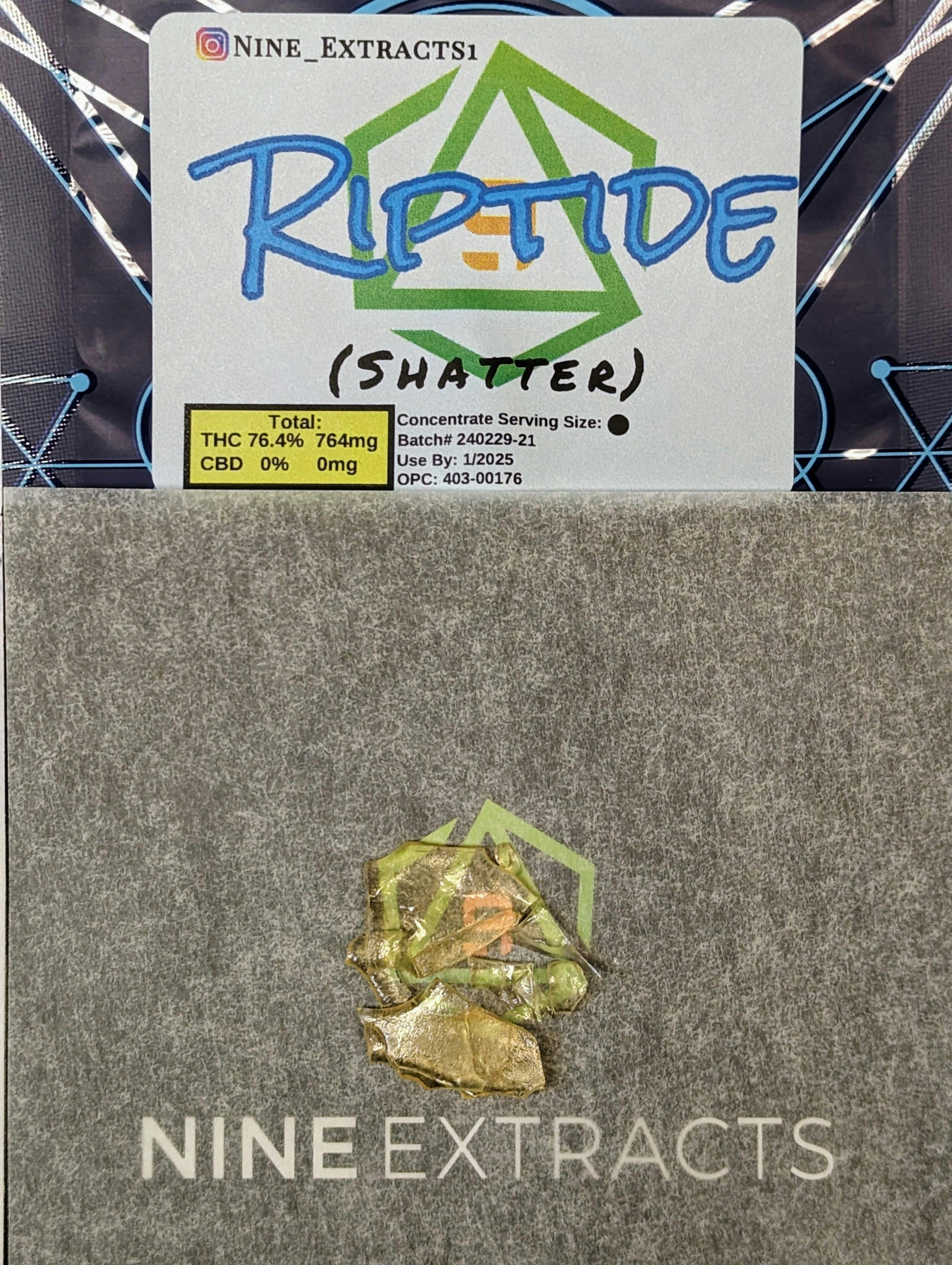 Photograph of product: Nine Extracts - Ripe Tide Shatter