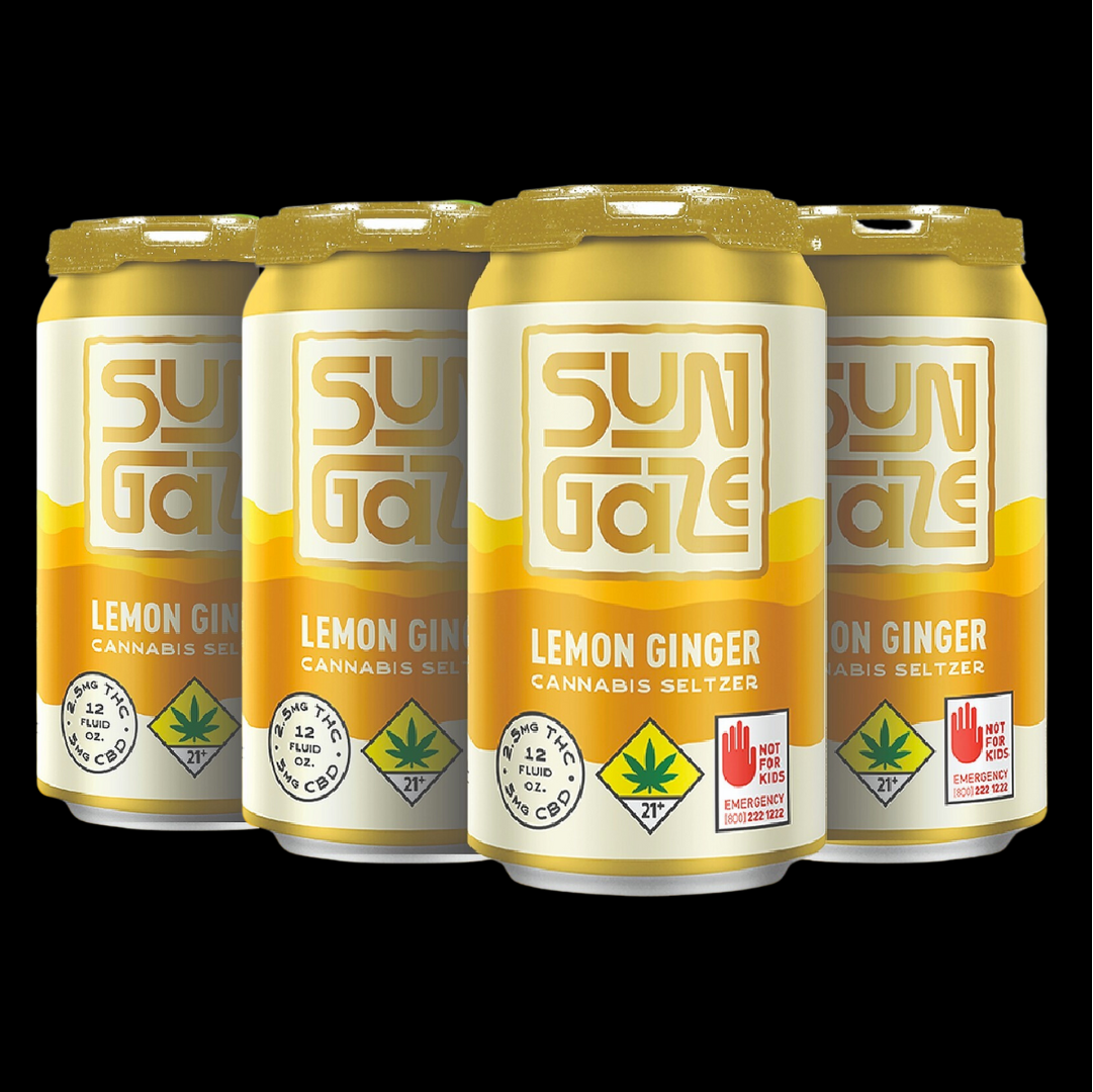 Photograph of product: Lemon Ginger Seltzer | 6 Pack Sungaze