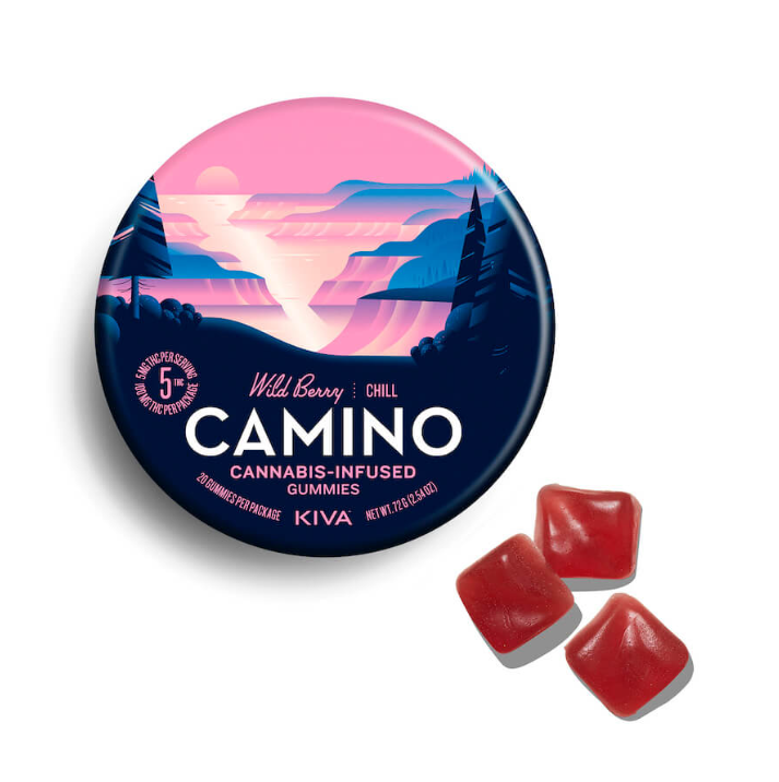 Photograph of product: CAMINO CHILL WILD BERRY CHILL 20PK GUMMIES 100MG