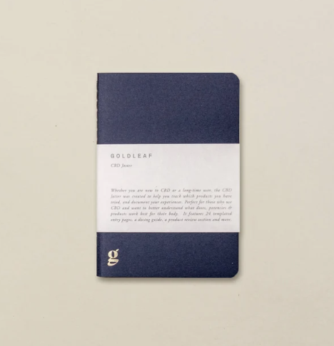 Photograph of product: Gold Leaf CBD Jotter