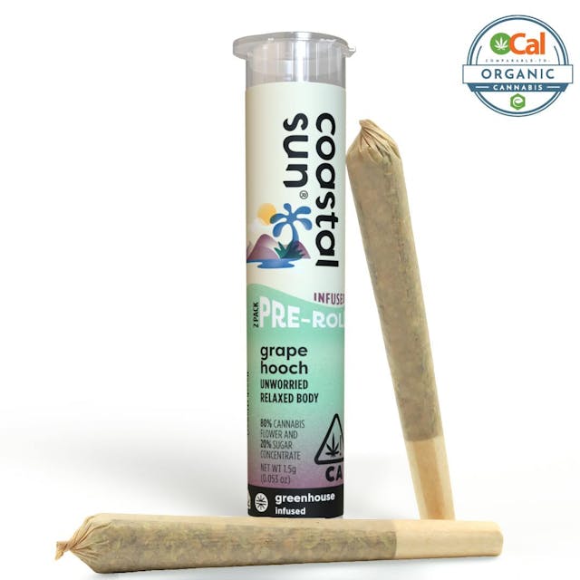 Photograph of product: Grape Hooch |0.75g Pre-Roll 2pk