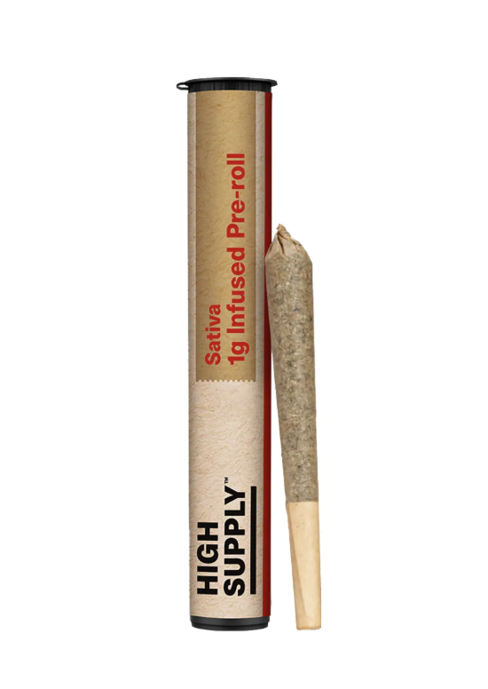 Photograph of product: HIGH SUPPLY HUMBOLDT FOG 1PK INFUSED PRE-ROLL 1G