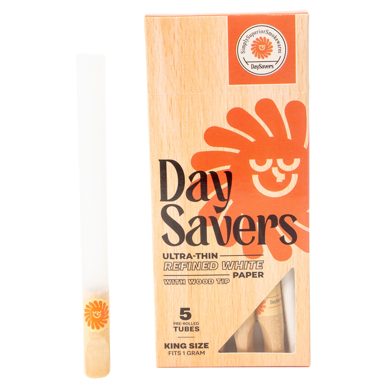Photograph of product: DaySavers 1g King Size Pre Rolled w/ wood filter