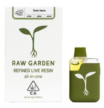 Photograph of product: RAW GARDEN 1G AIO ORANGE RUNTZ $52 | NON-OUID! ACCESSORY $33.5 | OUID! GOOD $4 | EXCISE TAX $0.76