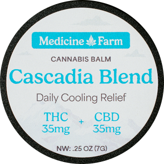 Photograph of product: Cascadia Blend Mini 1:1 Daily Cooling Relief (Medicine Farm)