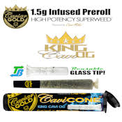 Photograph of product: CAVIAR GOLD | BLUE GLUE CAVI CONE | INFUSED PREROLL | 1.5G