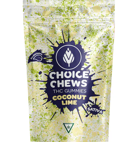 Photograph of product: Coconut Lime | Oui'd Gummies | 20pk | 100mg | Choice Chews