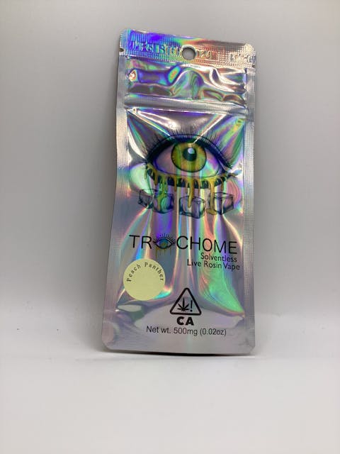 Photograph of product: Peach Panther - Live Rosin Vape - .5g - 