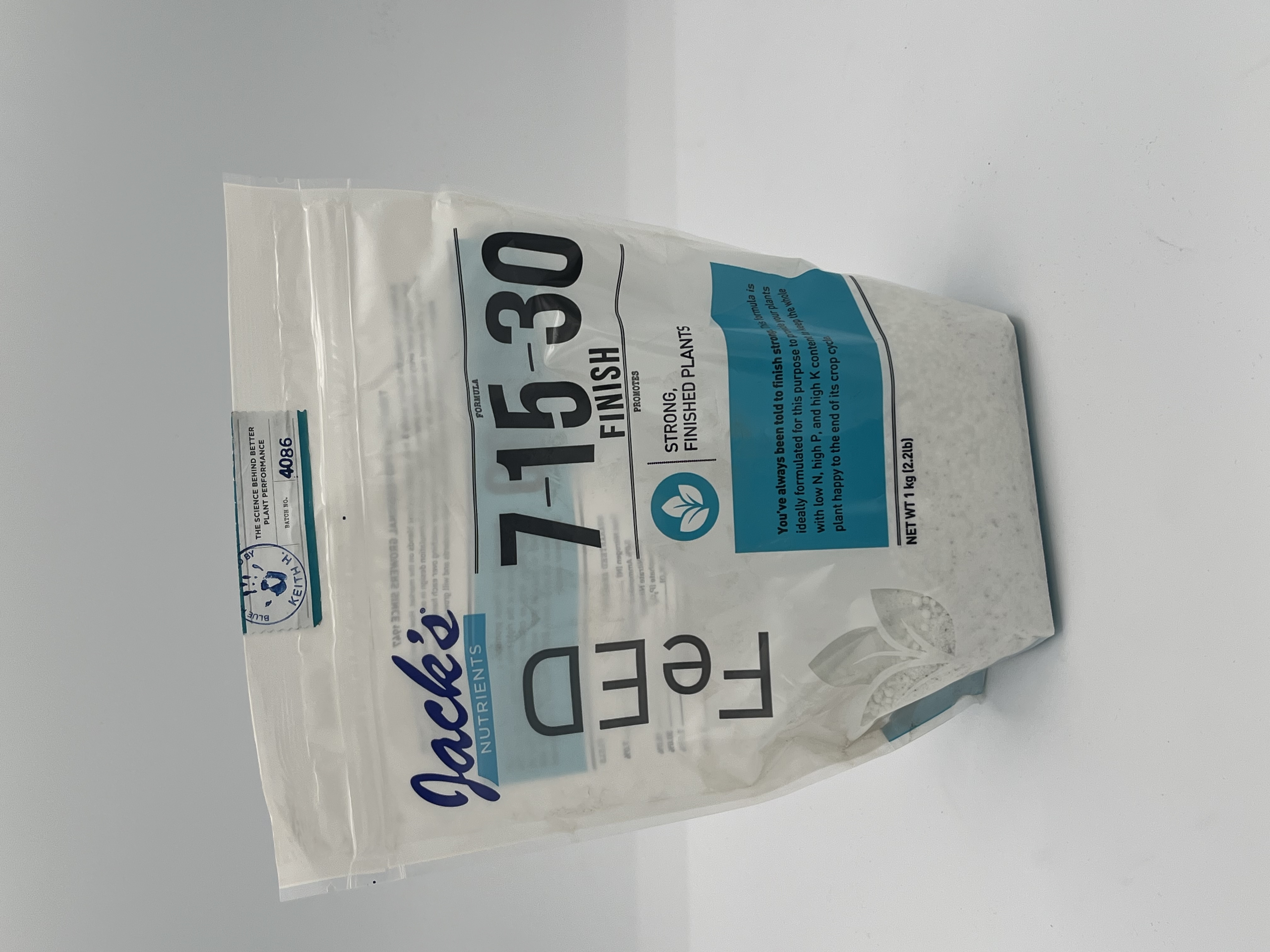 Photograph of product: Jacks | 7-15-30 Finish 1kg