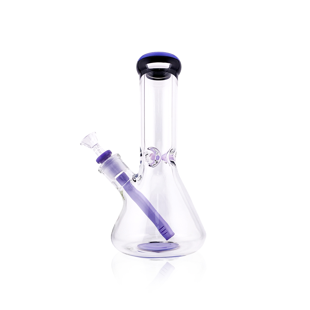 Photograph of product: SIREEL - Glass - Color Accent Beaker Bong - 10" - Assorted Colors