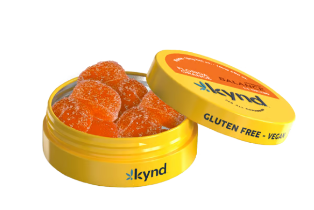 Photograph of product: Kynd Balance Florida Orange Gummies 10pk