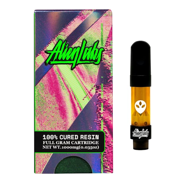 Photograph of product: Creme de Menthe Cured Resin Cart 1g - 