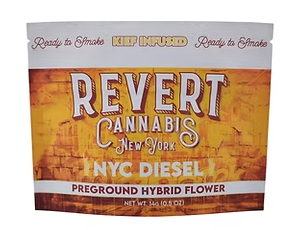 Photograph of product: Revert Kief Infused PreGround | NYC Diesel - 14g