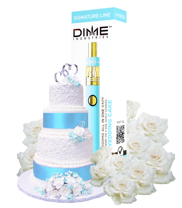 Photograph of product: Dime Industries | Wedding Cake |  All-In-One Rechargeable Vape | 1g