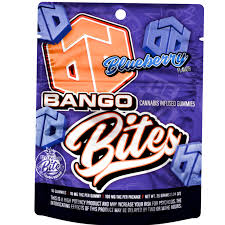 Photograph of product: Bango Bites 10mg Gummies (10pk) - Blueberry