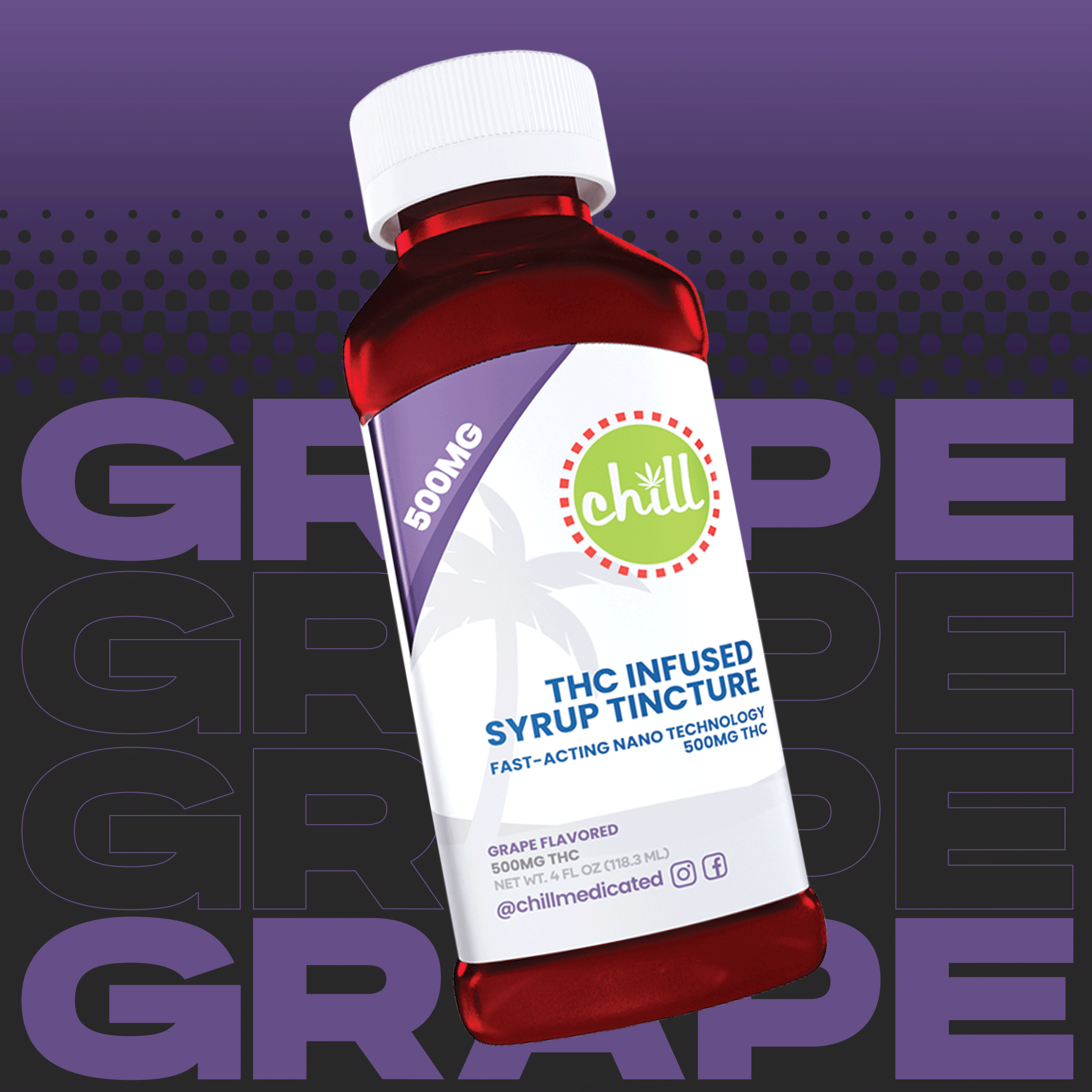 Photograph of product: Grape - Syrup (500mg)