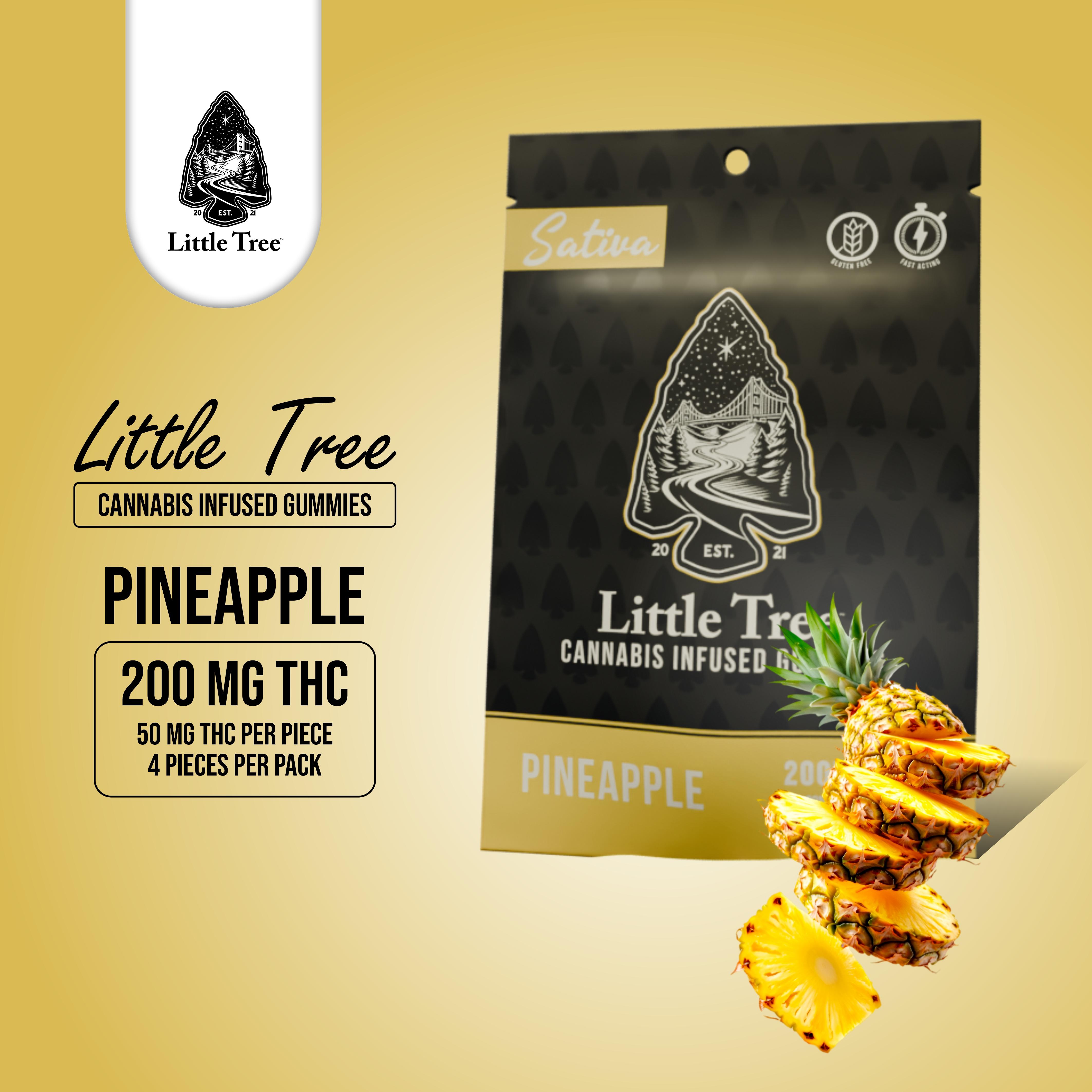 Photograph of product: Pineapple Gummies 4x50mg
