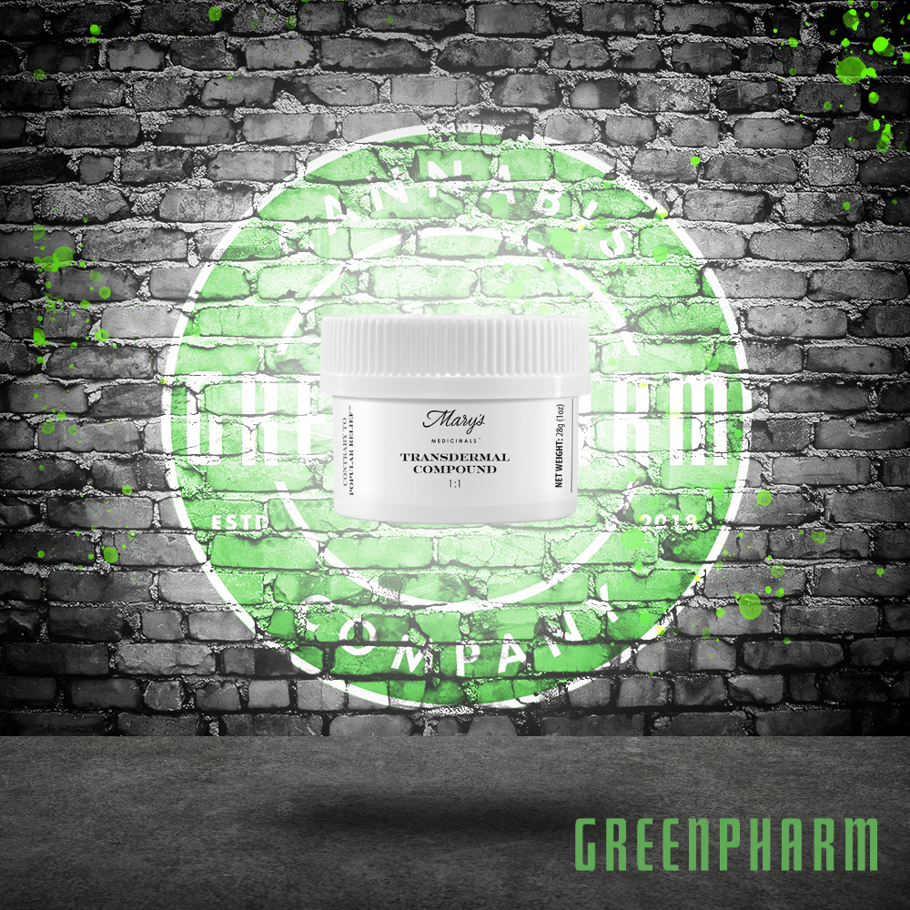 Photograph of product: Mary's Medicinals Transdermal Compound Topical 1 CBD : 1 TH-oui