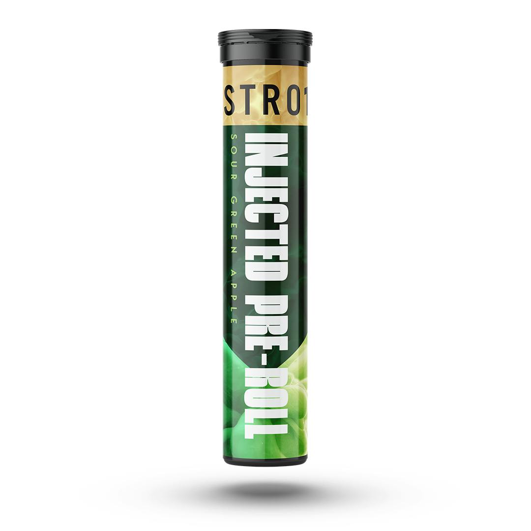 Photograph of product: Distro 10 | Sour Green Apple | Infused Preroll | 1.2g