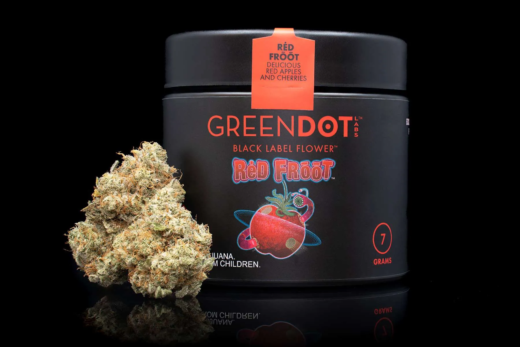 Photograph of product: Green Dot Labs - Flower - Red Froot - 3.5g