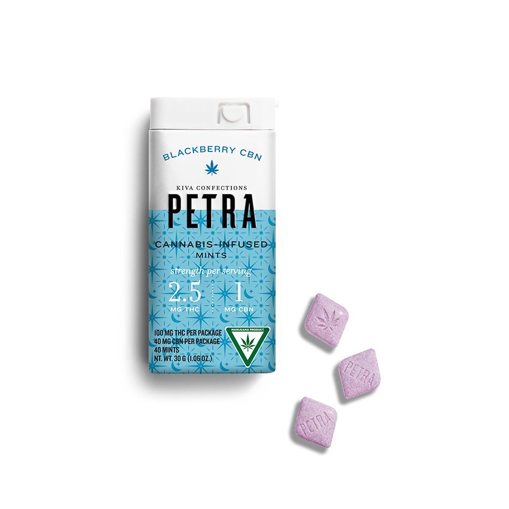 Photograph of product: PETRA BLACKBERRY CBN MINTS