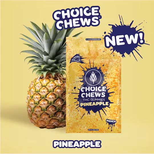 Photograph of product: Choice Chews | 100mg I Pineapple (I)