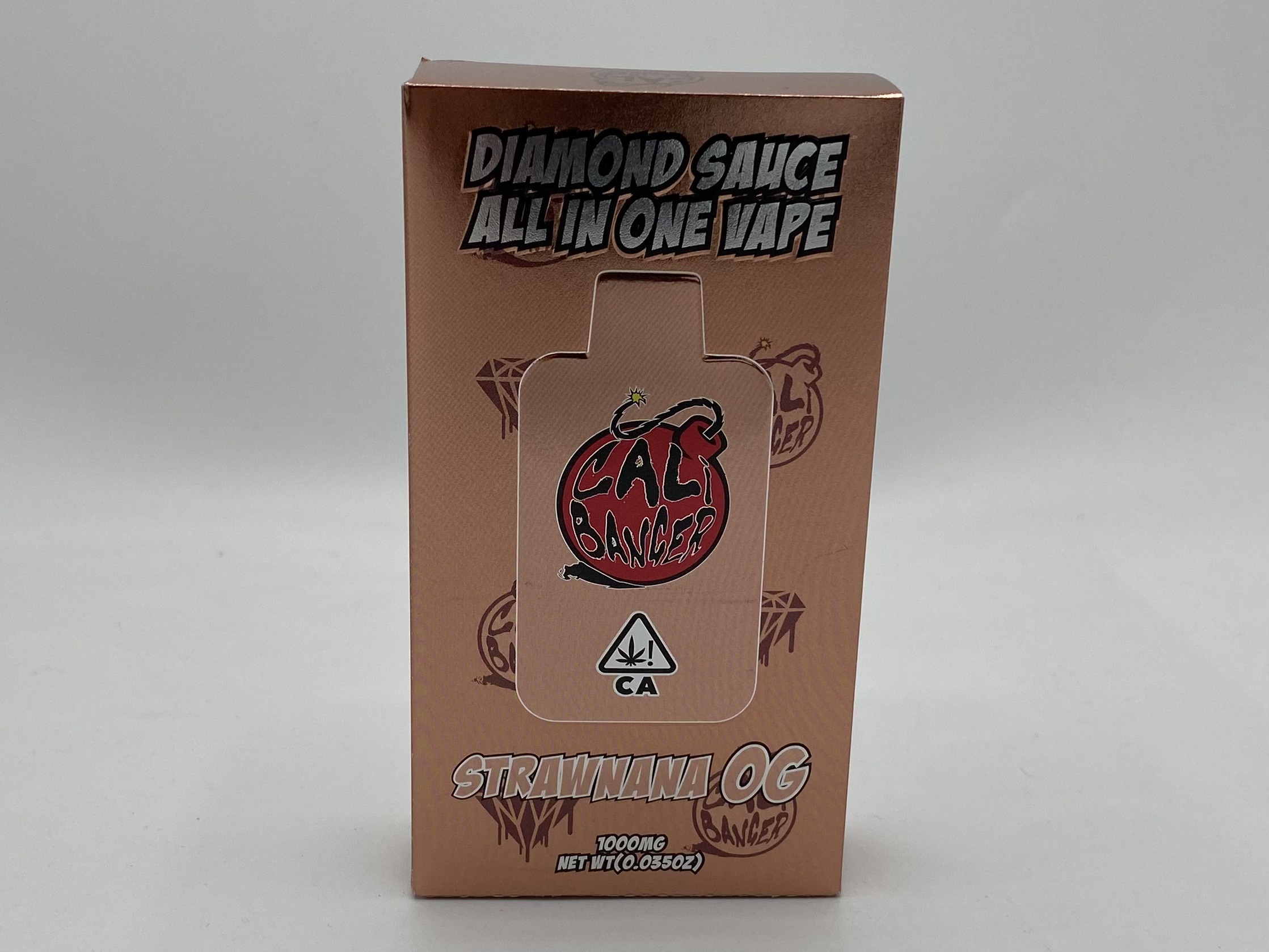 Photograph of Product: Cali Banger Diamond Disposable - Strawnana OG