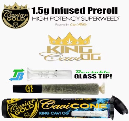 Photograph of product: Caviar Gold - Infused Joint - (H) - King Cavi OG