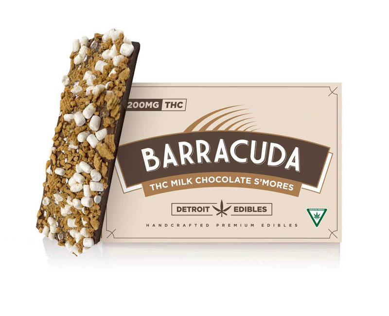 Photograph of product: Barracuda 200mg Milk Chocolate Bar S'mores