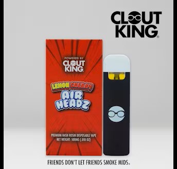 Photograph of product: Clout King - 1g Sauce Disposable - Lemon Cherry Airheadz