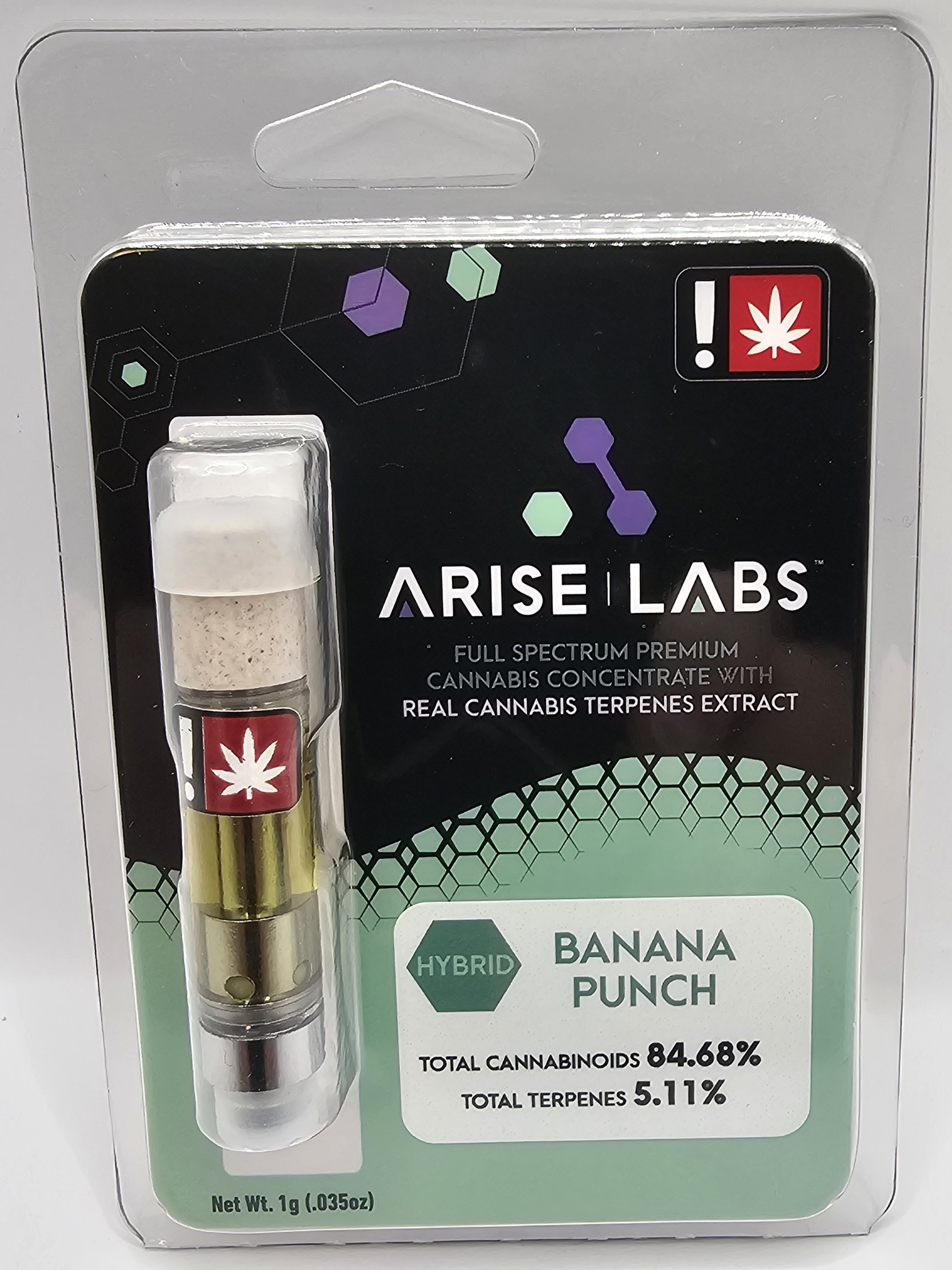 Photograph of product: Cartridge - 1g Arise Distillate - Rainbow Dream - Green Leaf Special