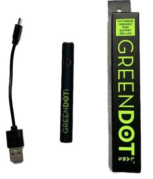 Photograph of product: Green Dot | 510 Battery