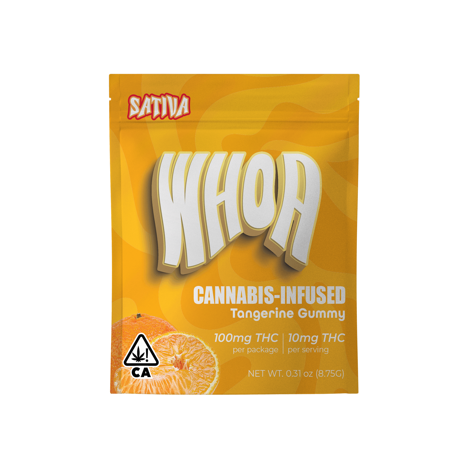 Photograph of product: WHOA  | TANGERINE (S) | 100MG GUMMY