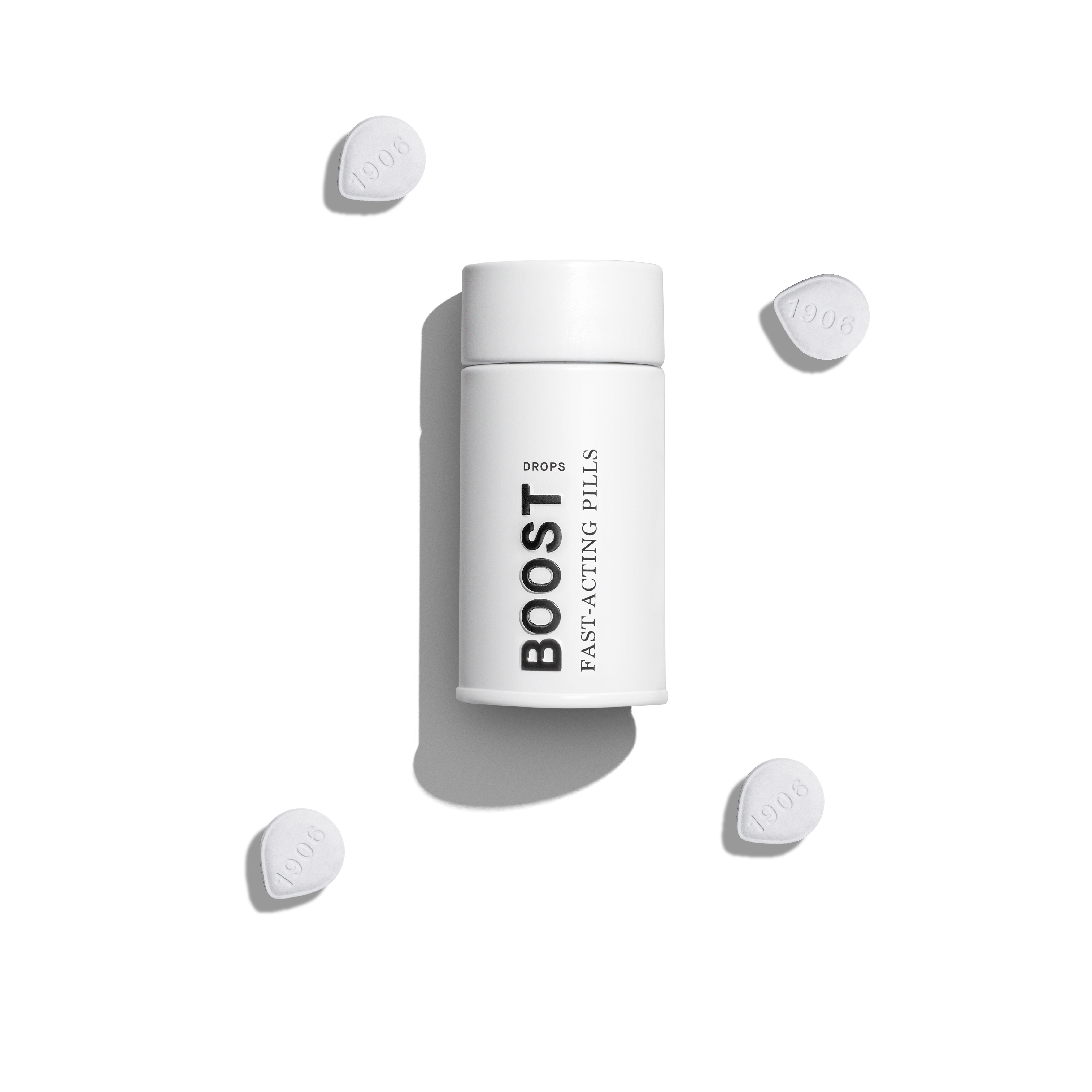 Photograph of product: Boost Drops Unflavored Tablets 100mg (20-Pack | 5mg Each)