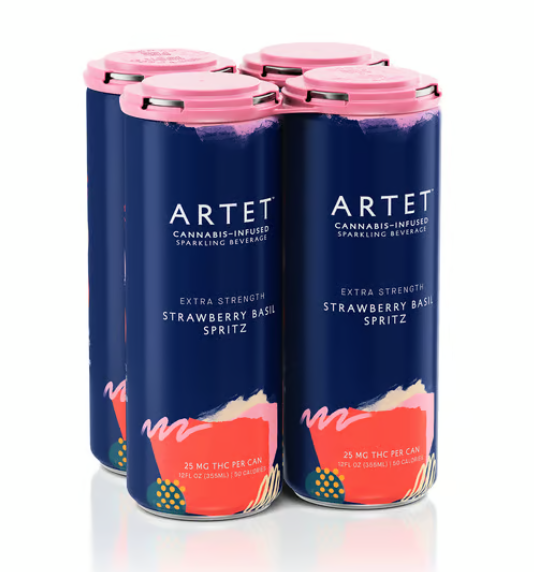Photograph of product: CoC Artet - Strawberry Basil Spritz 100mg (4pk)
