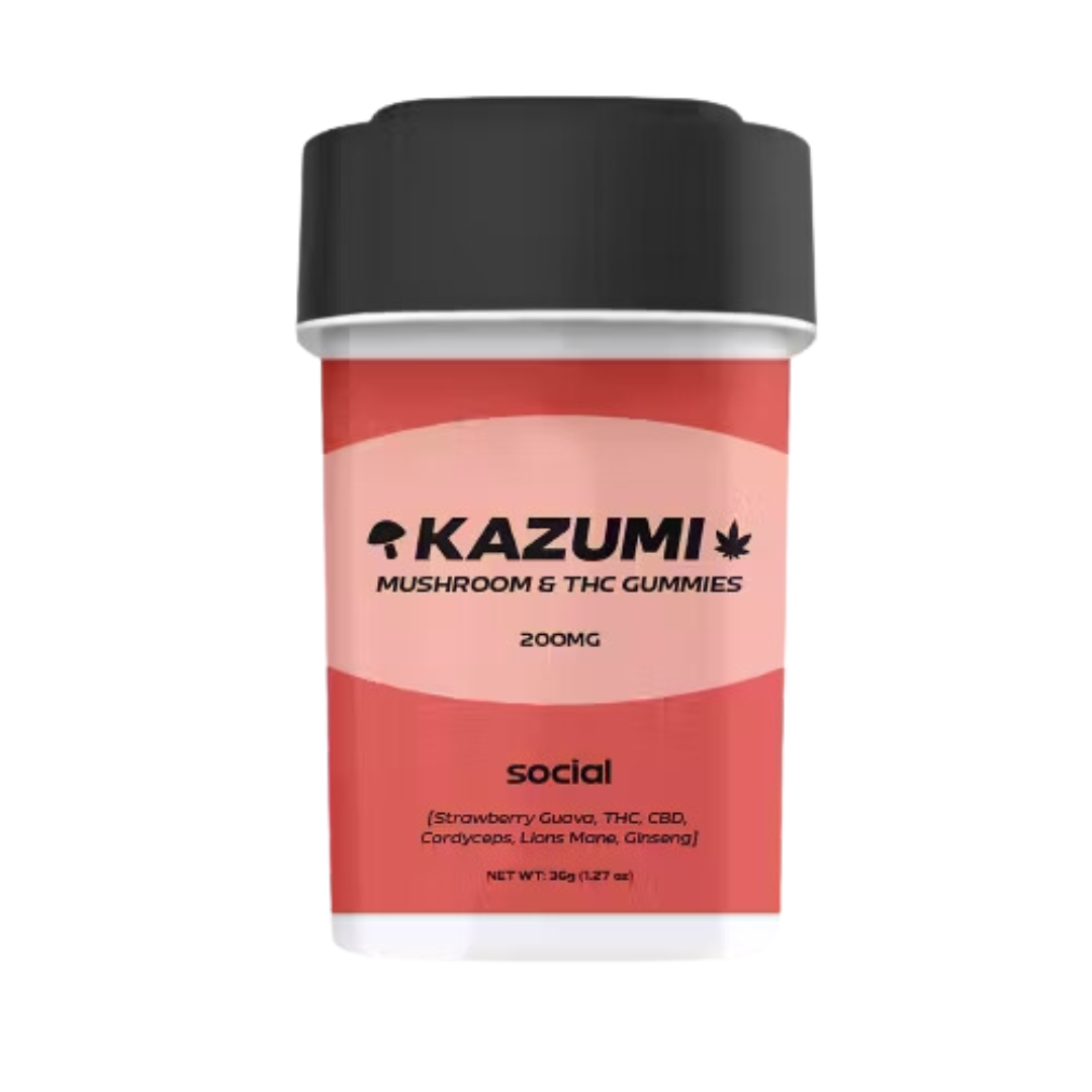 Photograph of product: Kazumi | Social Strawberry Guava Gummies | 20:5 TH-oui:CBD | 200mg