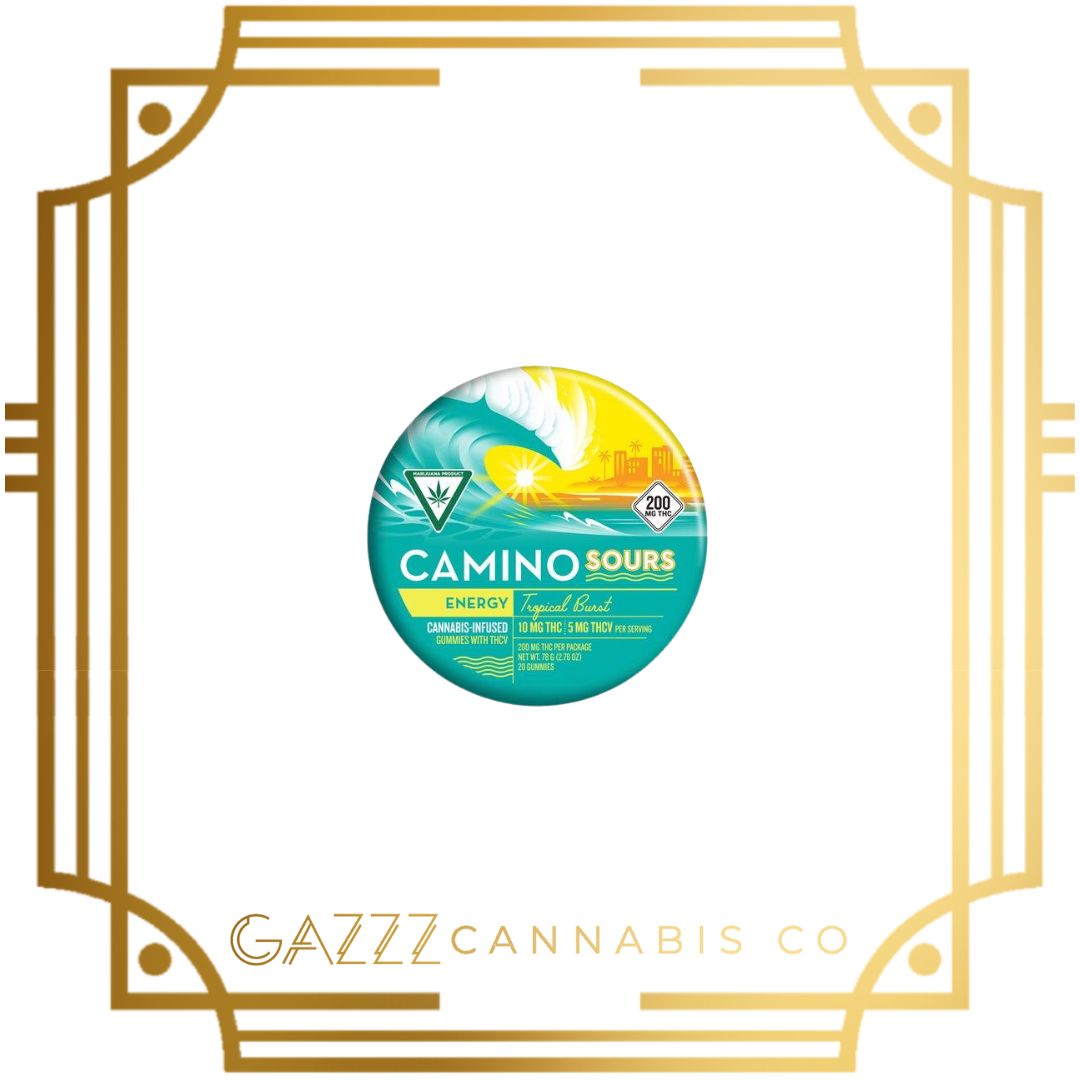 Photograph of product: Camino | Sour Gummies 200mg | 10-Pck - Tropical Burst - TH-oui:TH-ouiV