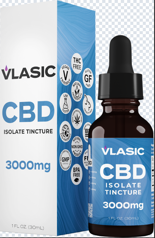 Photograph of product: Vlasic CBD Isolate Tincture - 3000mg
