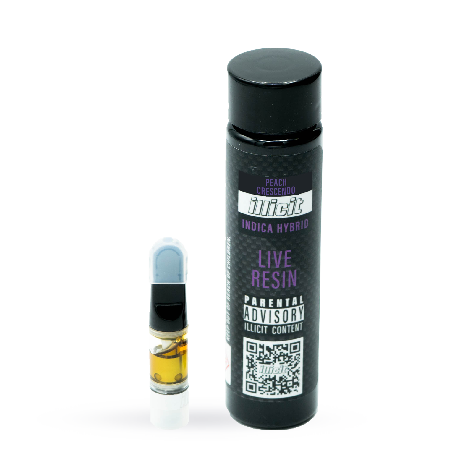 Photograph of product: Peach Crescendo Live Resin Cartridge | 1g