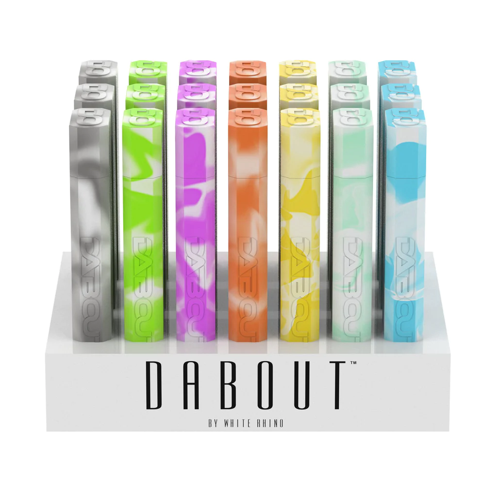 Photograph of product: White Rhino Silicone Dab Out - Glow in the Dark