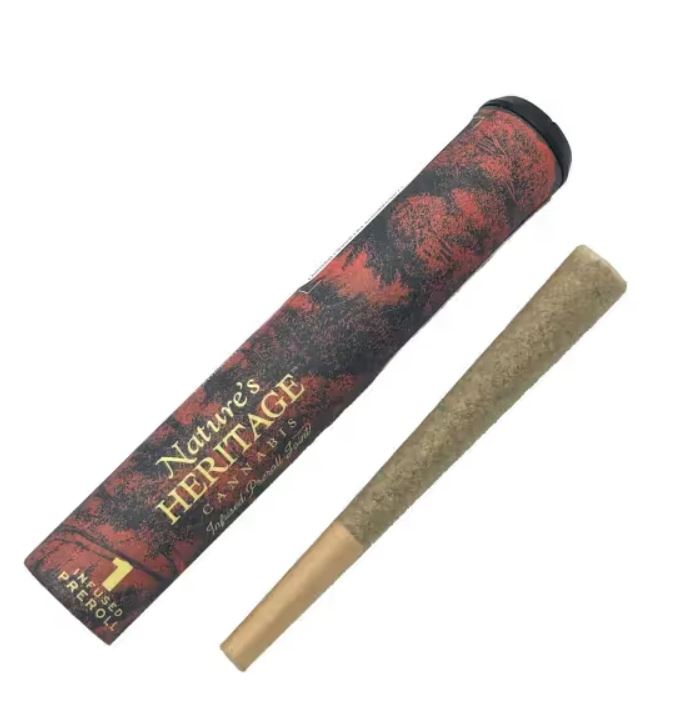 Photograph of Product: Nature's Heritage Guicy Banger Infused Pre-Roll 1g
