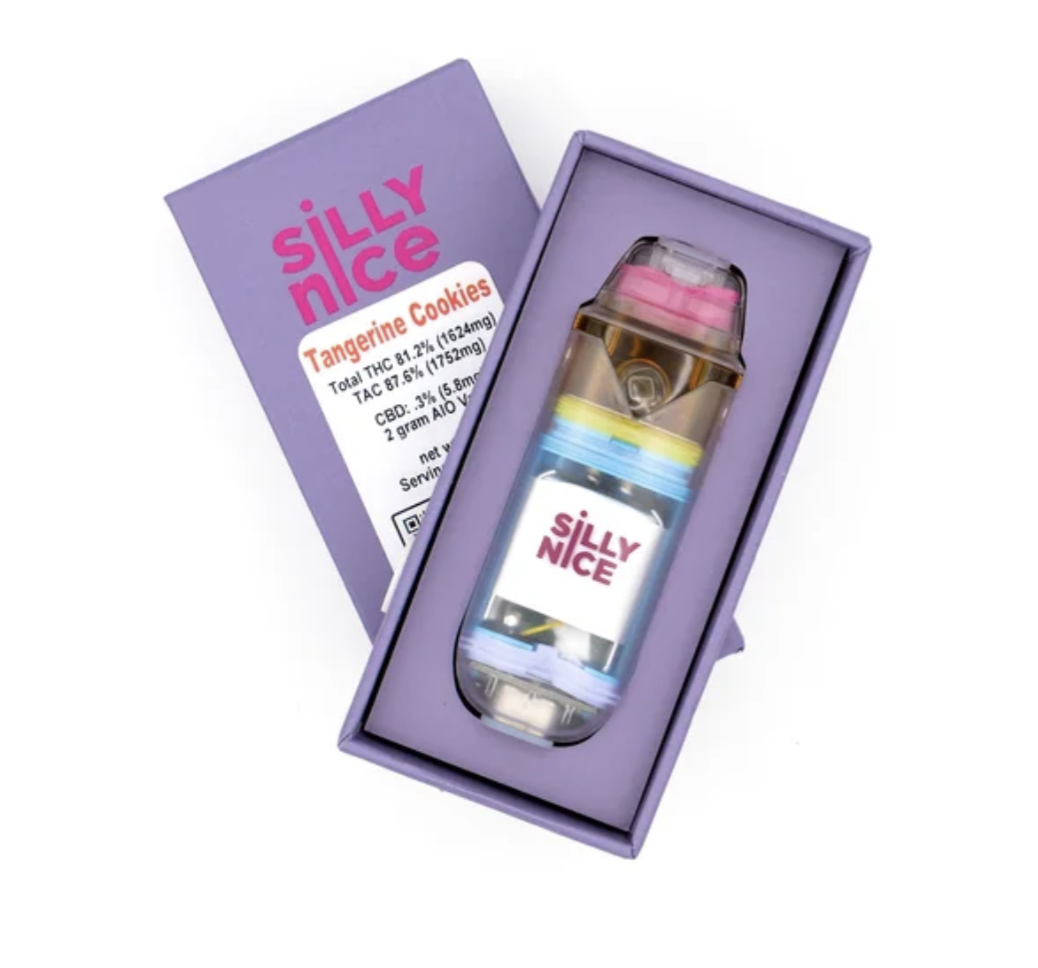 Photograph of product: SiLLY NiCE | Tangerine Cookies AIO Vape Pen